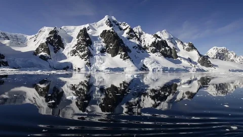 Mountain view in Antarctica Stock Footage 73742451