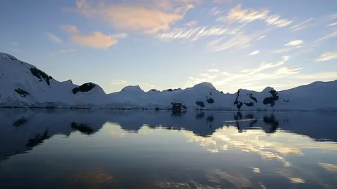 Mountain view in Antarctica Stock Footage 74135114