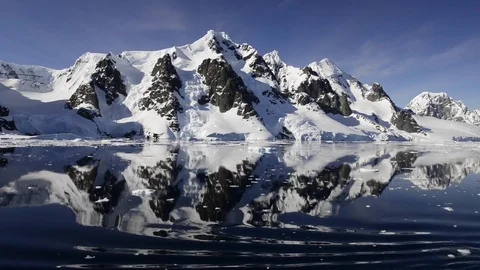 Mountain view in Antarctica Stock Footage 74497807