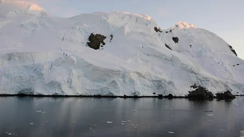 Mountain view in Antarctica Stock Footage 75363683