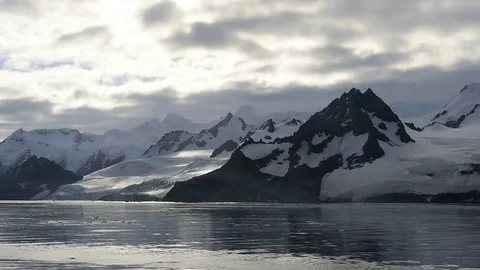 Mountain view in Antarctica Stock Footage 76760125