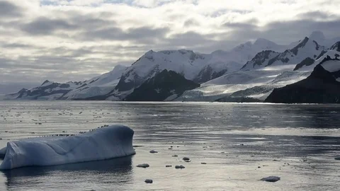 Mountain view in Antarctica Stock Footage 76760159
