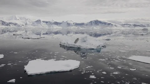 Mountain view in Antarctica Stock Footage 76760423