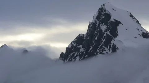 Mountain view in Antarctica Stock Footage 77040096