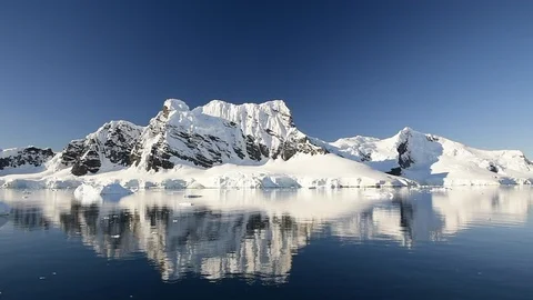 Mountain view in Antarctica Stock Footage 88385839
