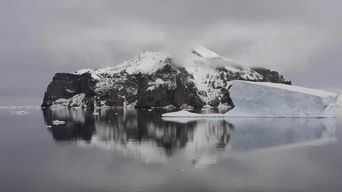 Mountain view in Antarctica Stock Footage 90510510