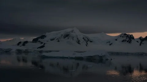 Mountain view in Antarctica Stock Footage 100418798