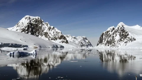 Mountain view in Antarctica Stock Footage 101052089