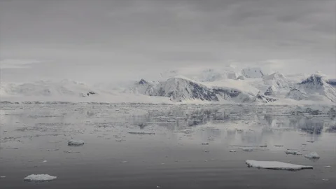 Mountain view in Antarctica Stock Footage 105570723