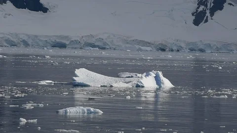 Mountain view in Antarctica Stock Footage 107738527