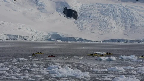 Mountain view in Antarctica Stock Footage 107742803