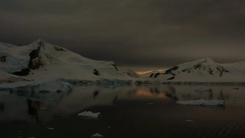 Mountain view in Antarctica Stock Footage 107743355