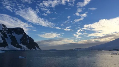 Mountain view in Antarctica Stock Footage 112879892