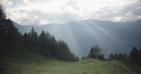 Mountain view in the austrian alps Stock Footage 230411785