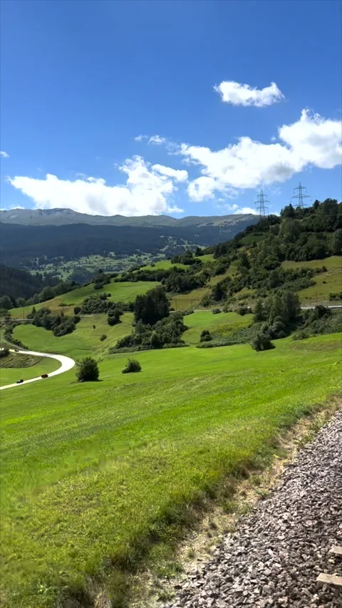 Mountain view from Bernina express Stock Footage 281402808