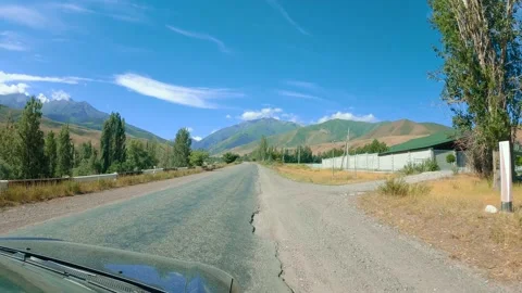 Mountain view from the car Vídeo Stock 159473413
