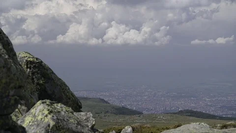 Mountain View on City Timelapse 4K Stock Footage 76516725
