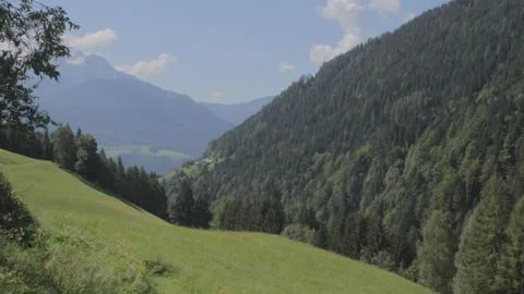 Mountain view with clouds and foreground Stock Photos