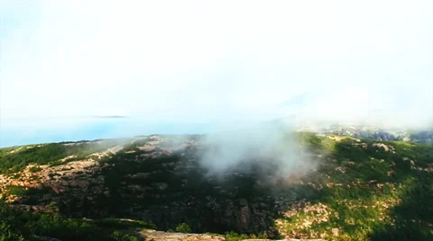 MOUNTAIN VIEW WITH CLOUDS Stock Footage 56352178