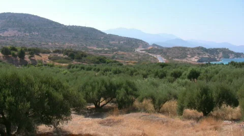Mountain view at Crete Stock Footage 507611