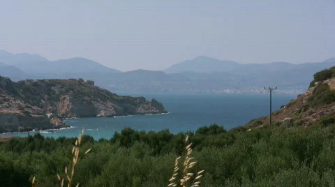 Mountain view at Crete Stock Footage 507629