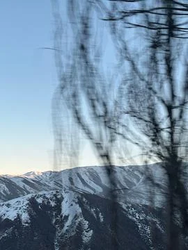 Mountain View at Dawn Stock Photos