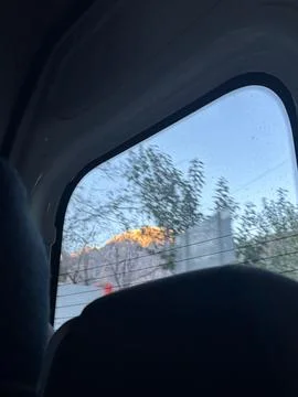 Mountain View at Dawn Stock Photos