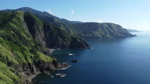 Mountain View Deck (Batanes of the East) at Dingalan Video stock 300483307