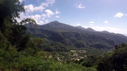 Mountain view, Dominica Stock Footage 73238367
