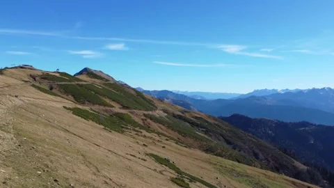 Mountain view from a drone in flight Stock Footage 165514326