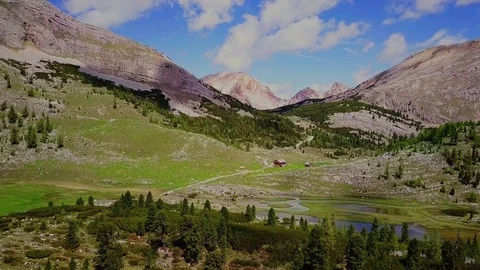 Mountain view from a drone Stock Footage 79760177
