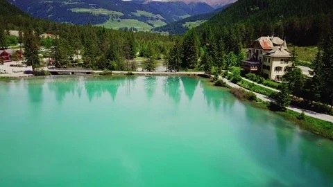 Mountain view from a drone Stock Footage 79761540