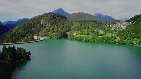 Mountain view from a drone Stock Footage 79761599
