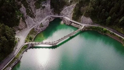 Mountain view from a drone Stock Footage 79761701