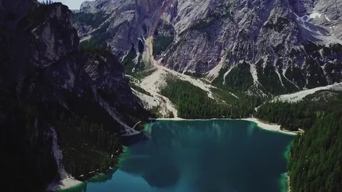 Mountain view from a drone Stock Footage 79761899