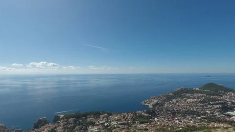 Mountain view in dubrovnik Stock Footage 82041821