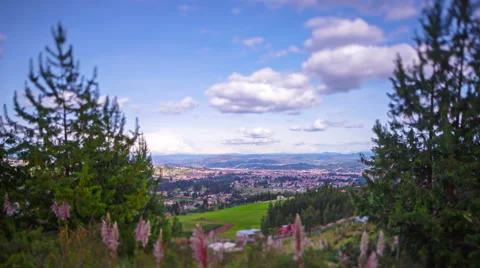 Mountain view. Ecuador. View on Cuenca. 4k time lapse Stock Footage 64260968