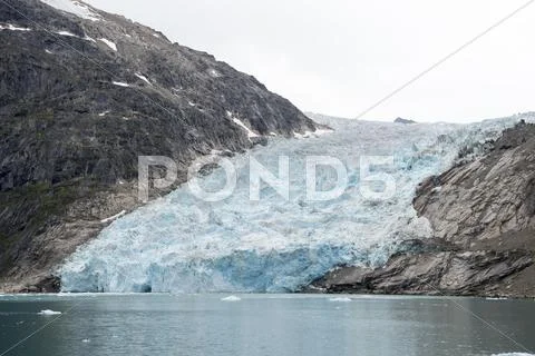 Mountain view in Greenland Stock Photos