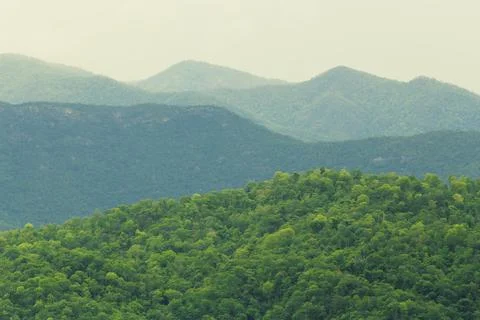 Mountain view from the highest point. Stock-Fotos