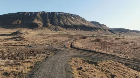 Mountain View in Iceland Stock Footage