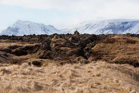 Mountain view, Iceland Stock Photos