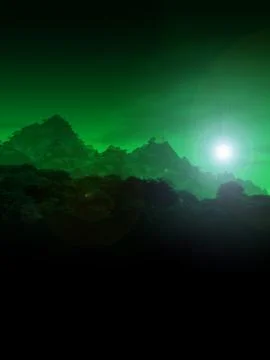 Mountain View Illustrazione stock