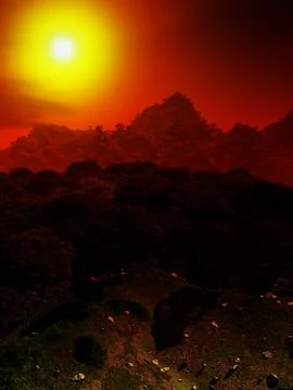 Mountain View Stock Illustration