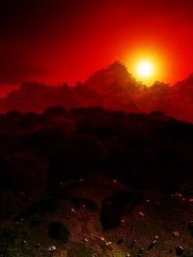 Mountain View Stock Illustration