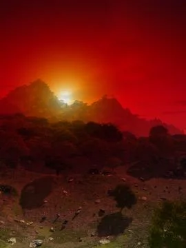 Mountain View Stock Illustration