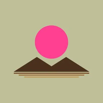 Mountain view Illustrazione stock