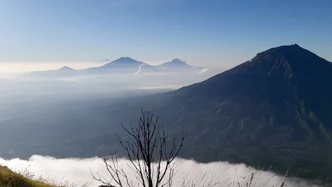 Mountain view in indonesia Stock Footage 219257266