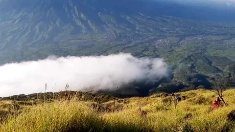 Mountain view in indonesia Stock Footage 219257283