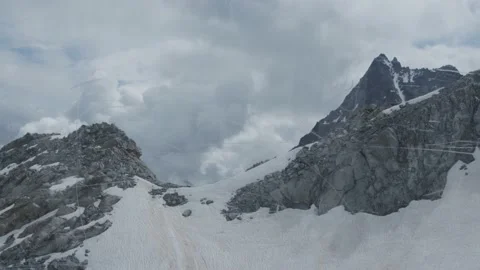 Mountain view inside an able car Stock Footage 194837648