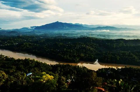 Mountain View of Kandy Stock Photos